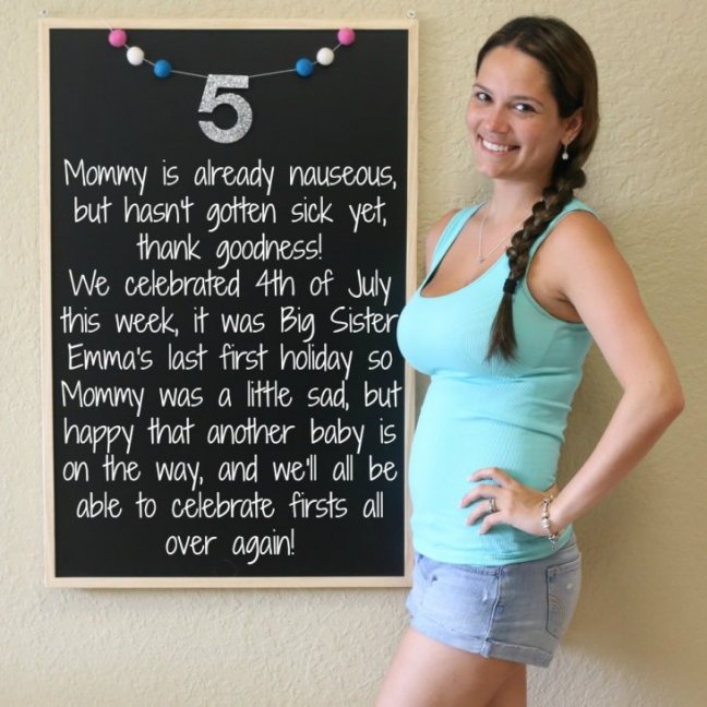 Pregnancy Chalkboard Tracker Baby 2 Laura & Co Blog