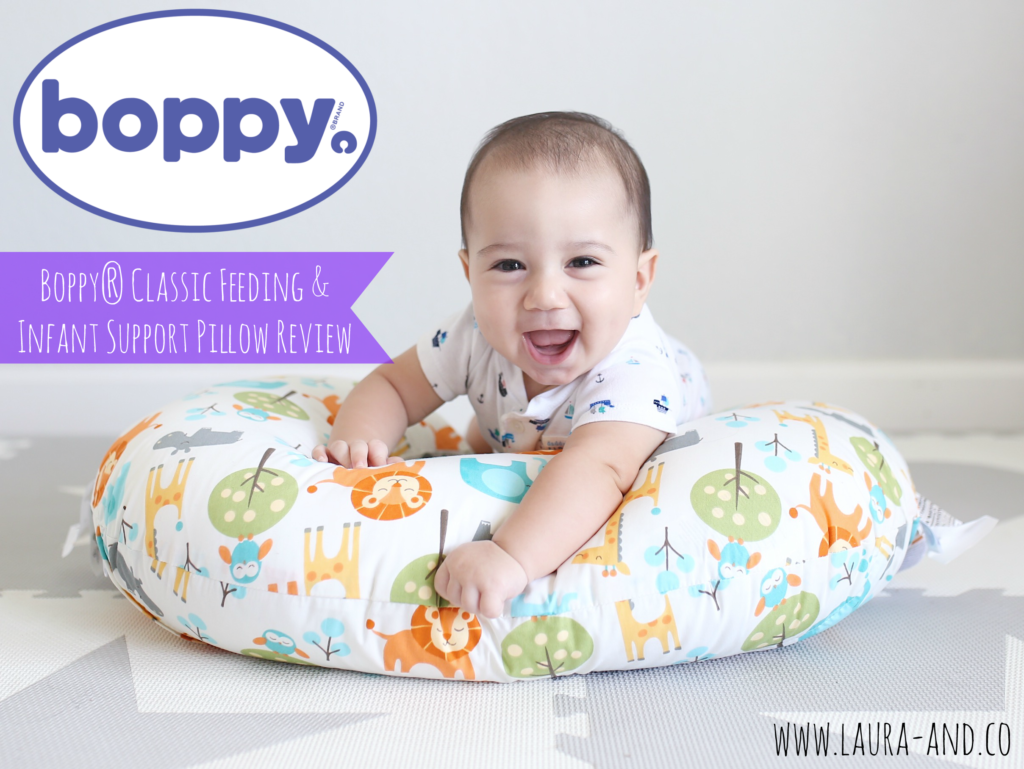 Boppy® Classic Feeding & Infant Support Pillow Review Laura & Co Blog